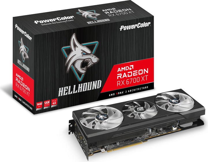 Image du produit Powercolor AMD Radeon RX 6700 XT Hellhound (12 Go)