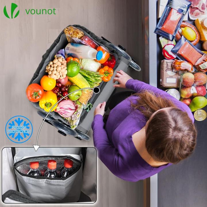 Actual product image Vounot Einkaufstrolley mit Kühlfach