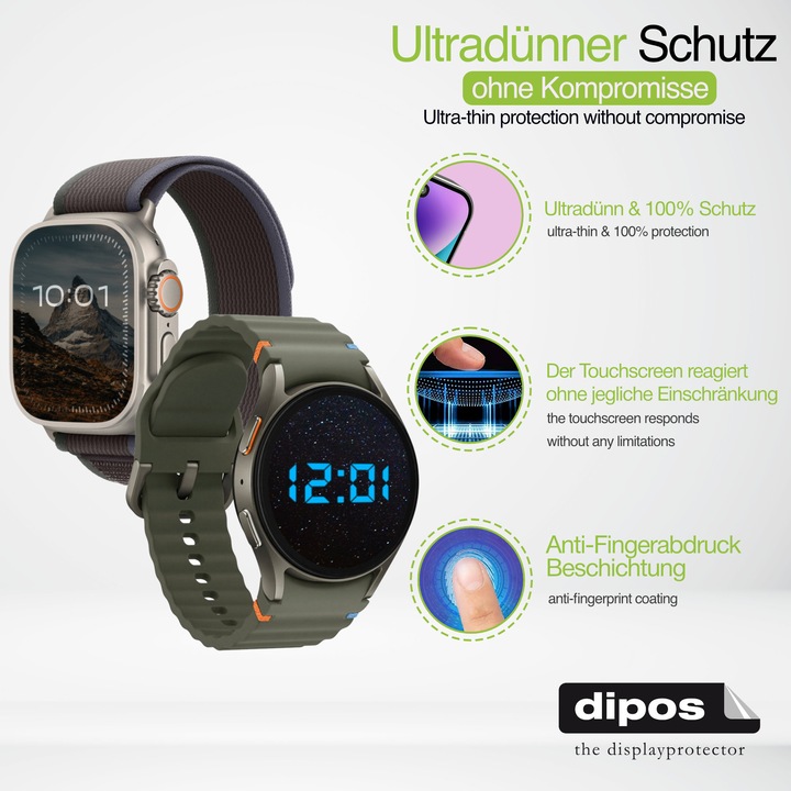 Produktbild Dipos Schutzfolie Matt für Vidimensio Kleiner Delfin