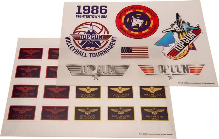 Image du produit Top Gun Feuille d'autocollants