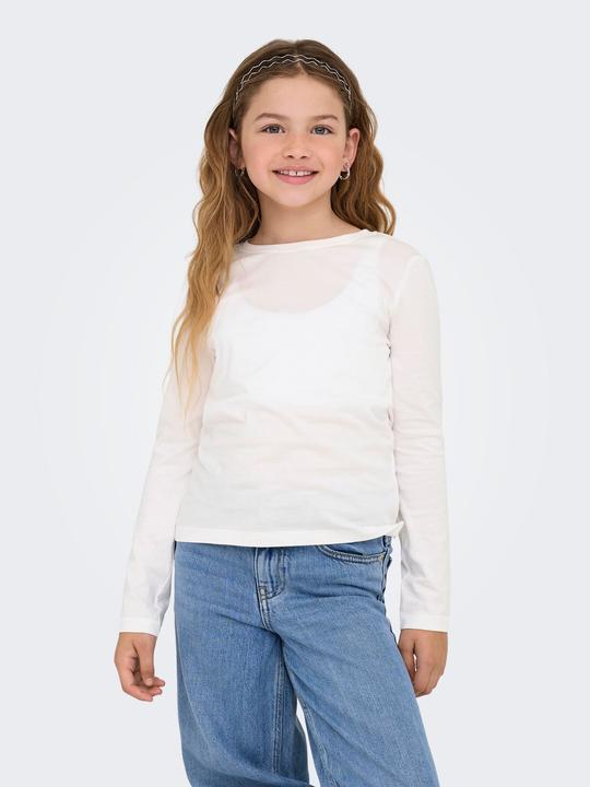 Actual product image Only Normal geschnitten Rundhals Glockenärmel T-Shirt Top (122, 128)