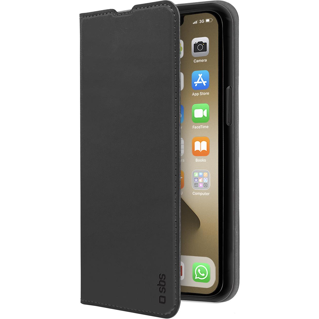 SBS Klapphülle (Apple iPhone 13 Pro Max), Smartphone Hülle, Schwarz
