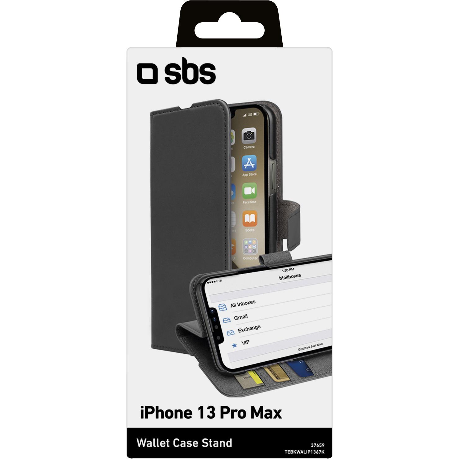 Thumbnail - SBS Klapphülle (Apple iPhone 13 Pro Max), Smartphone Hülle, Schwarz