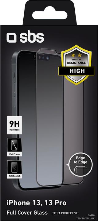 Produktbild SBS Full Cover Glass (1 Stück, Apple iPhone 13)