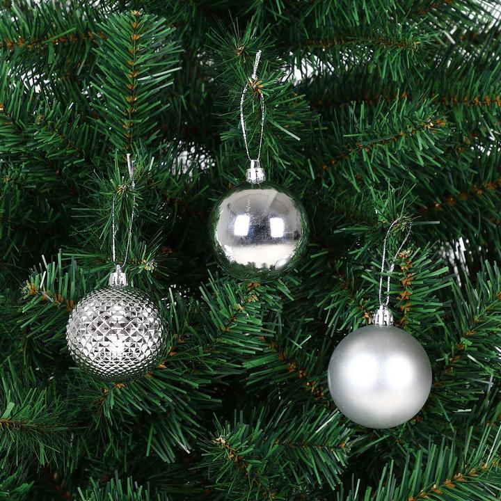 Image du produit Deuba 66tlg Boules de sapin de Noël argentées (1 -pièce)