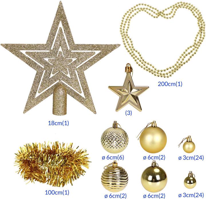 Image du produit Deuba Boules de Noël 66 pcs (66 -pièce)