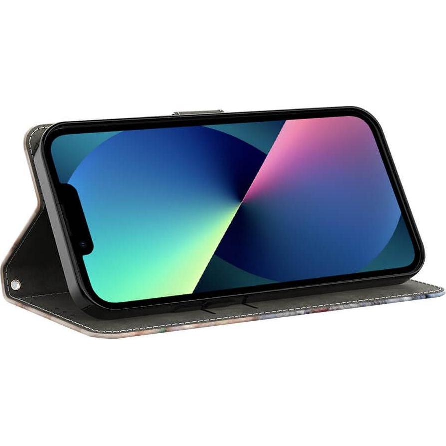 Thumbnail - Cover-Discount iPhone 15 - 3D-Effekt Hülle Etui Lotusblüte (Apple iPhone 15), Smartphone Hülle, Mehrfarbig