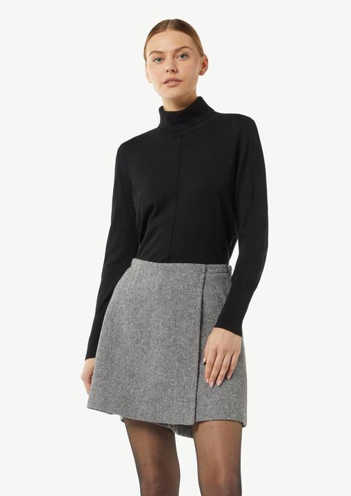 Produktbild Comma Hose Kurzer Wollmix-Skort mit zarten Pailletten (34)