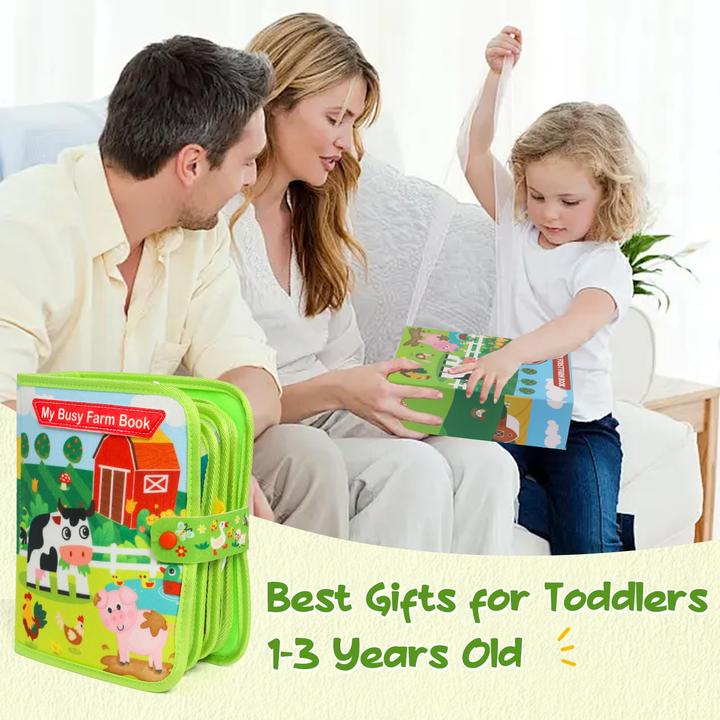 Produktbild Activity Board Busy Board von 1 2 Jahren, Baby Spielzeug Filz Buch Bauernhof Aktivität Busy Book, Aktivität für