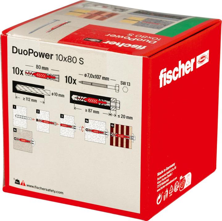 Image du produit Fischer DuoPower 10x80 S (10 pcs)