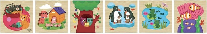 Produktbild Vilac Würfel Puzzle "Tiere" (9 Teile)