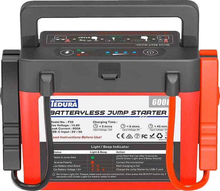 Produktbild Tedura Autostarthilfe Superkondensator (1000 A)