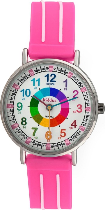 Produktbild Kiddus Time Teacher Pink (Analoguhr, 33 mm)