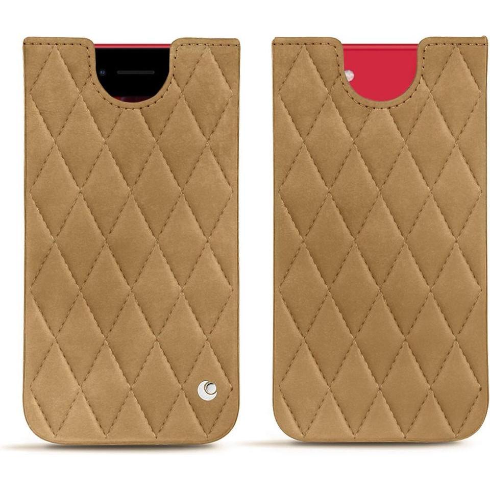 Noreve Lederschutzhülle (Apple iPhone SE (2nd Gen), Apple iPhone SE (3rd Gen)), Smartphone Hülle, Braun