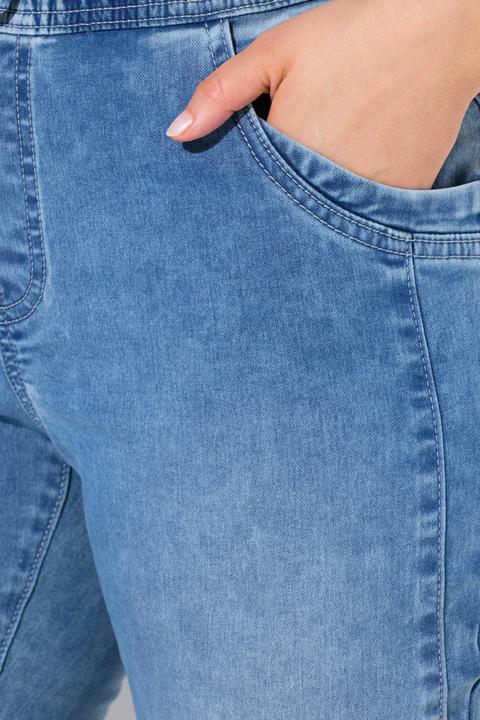 Immagine prodotto Ulla Popken Jeggings modello Sienna con taglio della gamba aderente e cintura elastica (48)