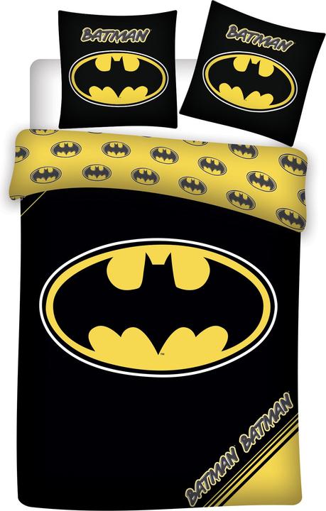 BrandMac Bed Linen - Adult Size 140 x 200 cm - Batman (1000483) (140 x 200 cm, 60 x 63 cm)