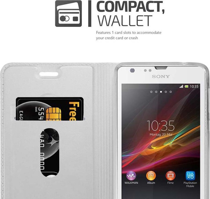 Actual product image Cadorabo Book Classy Style Cover (Sony Xperia SP)