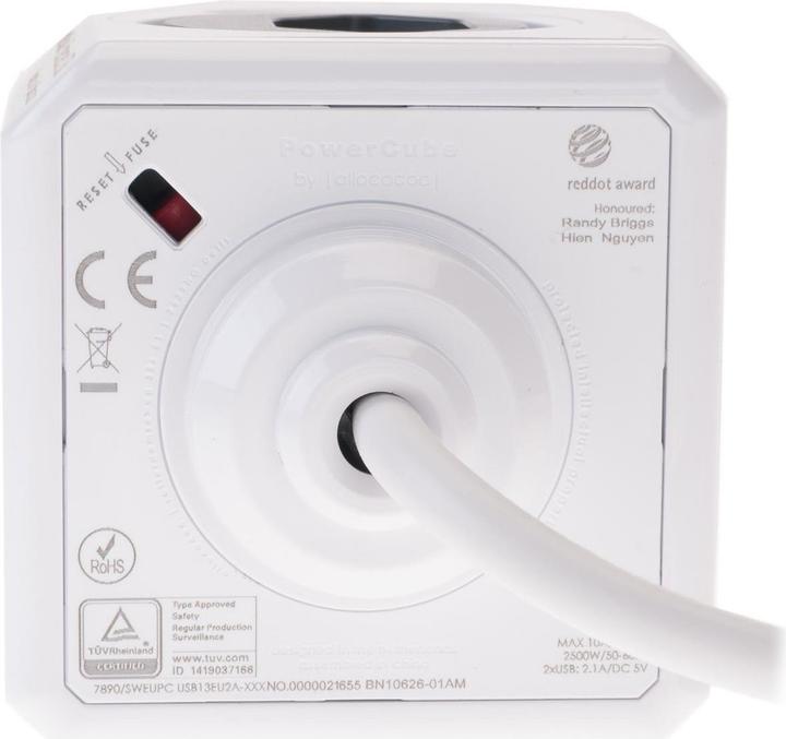 Produktbild Allocacoc PowerCube Extended USB S+ (4 x, Typ 13, USB-A, 1.50 m)