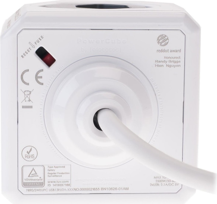 Produktbild Allocacoc PowerCube Extended USB S+ (4 x, Typ 13, USB-A, 1.50 m)