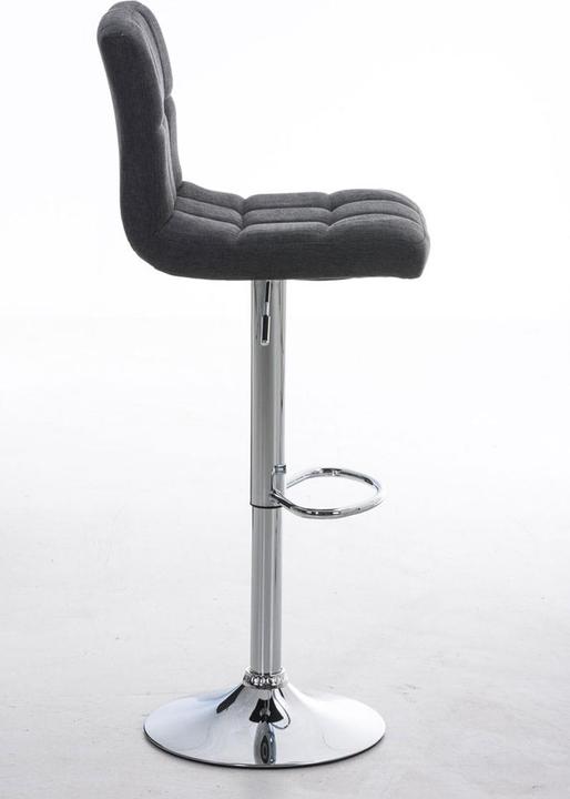 Actual product image Swisshandel24 Bar stool Peru FABRIC, dark grey