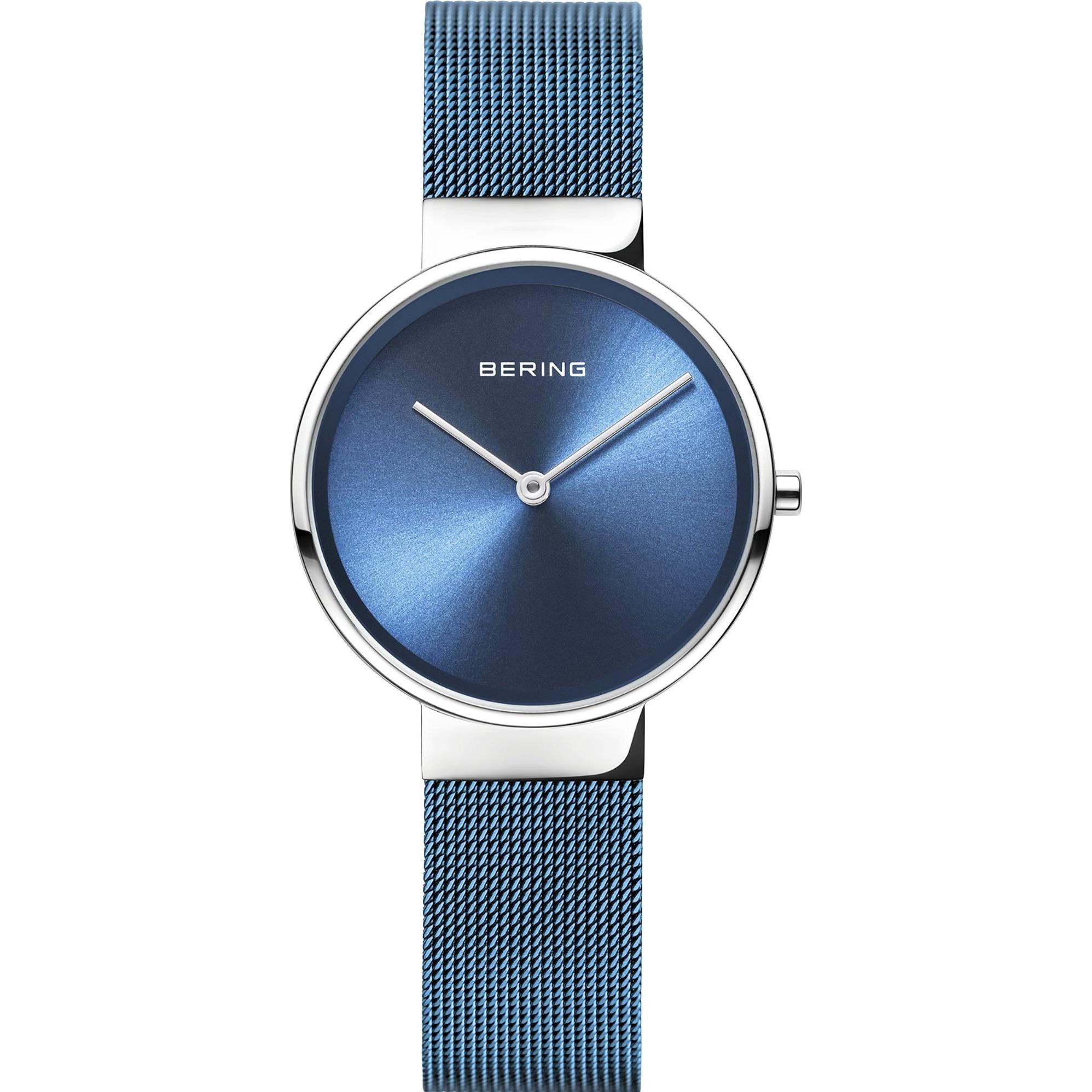 Bering, Armbanduhr, Classic, Blau, (Analoguhr, 31 mm)