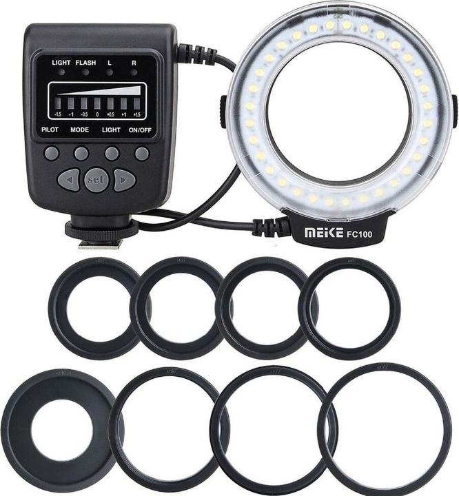 Actual product image Meike FC 100 Ring Flash (Ring light)