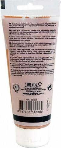 Actual product image Pebeo Studio Acrylics Fine Acrylic (Siena Nature, 100 ml)