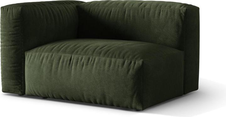 Image du produit Micadoni Chauffeuse Gauche, "Martina", 1 Place, 121x106x75 Fabriqué en Europe (Canapé modulaire, 1 place)