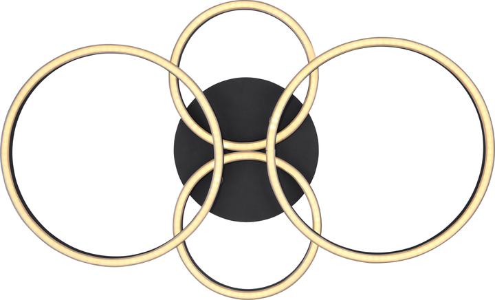 Produktbild Globo Deckenleuchte Kendy schwarz matt 1xLED (1390 lm)