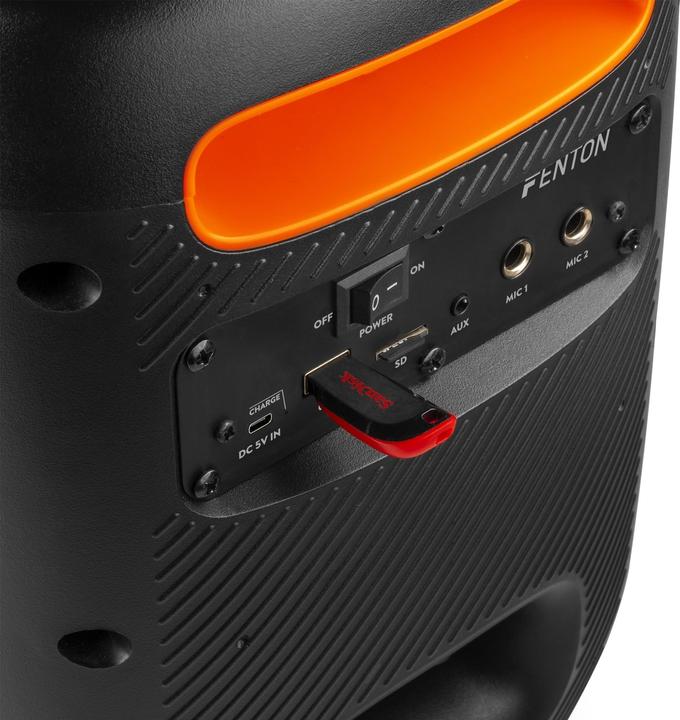 Produktbild Fenton Bluetooth Speaker Track160 Schwarz (10 h, Akkubetrieb, Netzbetrieb)