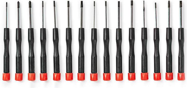 Actual product image Nedis Precision Screwdriver Set | 3x PH / 4x Flat / 4x Hex / 4x Tx (Port, Torx (TX), hexagon, Cross recess)