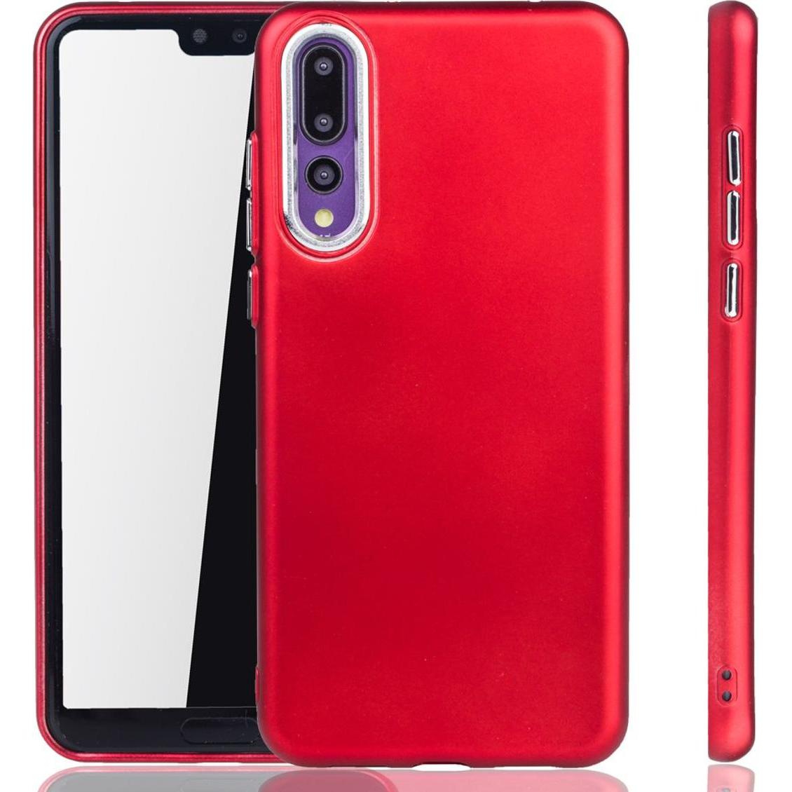 König Design Huawei P20 Pro Hülle Handyhülle Handy Schutz Case Cover Bumper Schale in Rot (Huawei P20 Pro), Smartphone H...