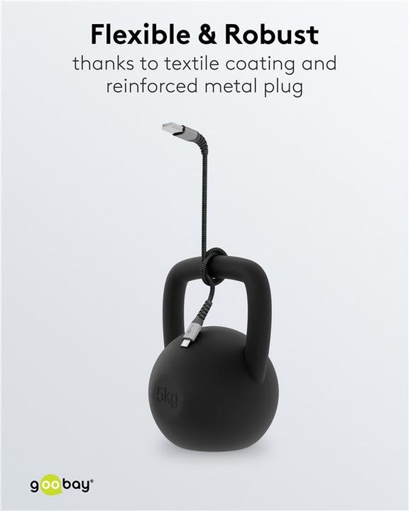 Actual product image Goobay USB A – Micro USB B (0.50 m, USB 2.0, 15 W)