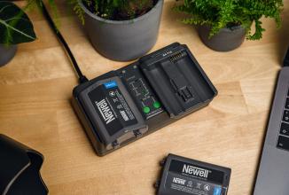 Actual product image Newell Dual-channel charger BC-18B for EN-EL18 - Nikon (Camera battery charger)