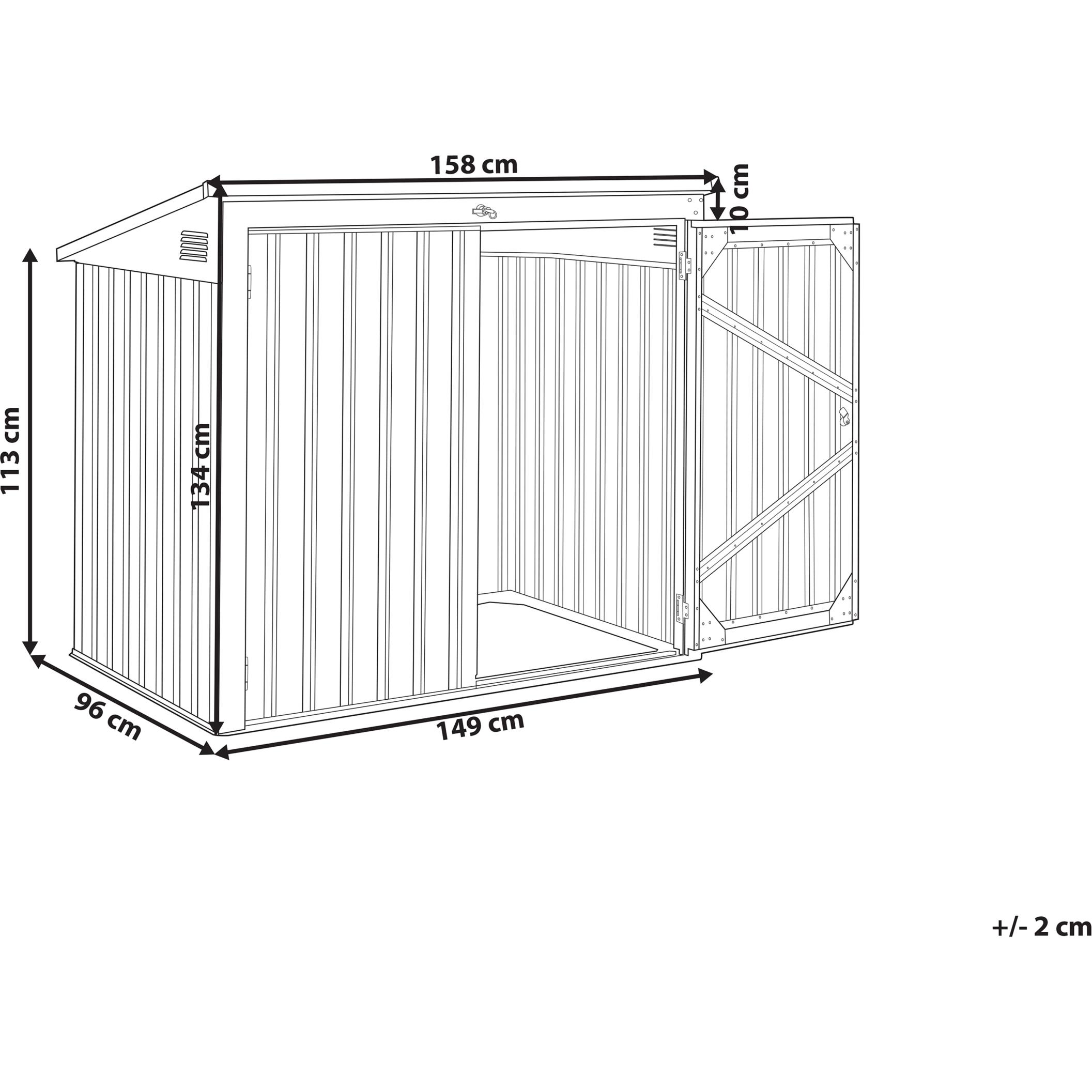 Thumbnail - Beliani, Gartenhaus + Gartenschrank, Moena