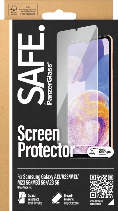 Image du produit Safe Bord à bord (1 pièce(s), Samsung Galaxy A13, Samsung Galaxy M23 5G, Samsung Galaxy A33 5G, Samsung Galaxy A23 5G, Samsung Galaxy M13)