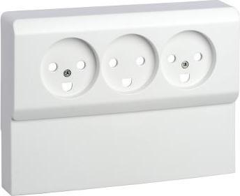 Produktbild LK Opus66 Afd Stikk Paneel Udv Tri Hv