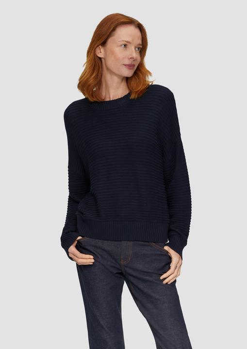 Produktbild S.Oliver Strickpullover Oversized Strickpullover mit Strukturdetails (34)