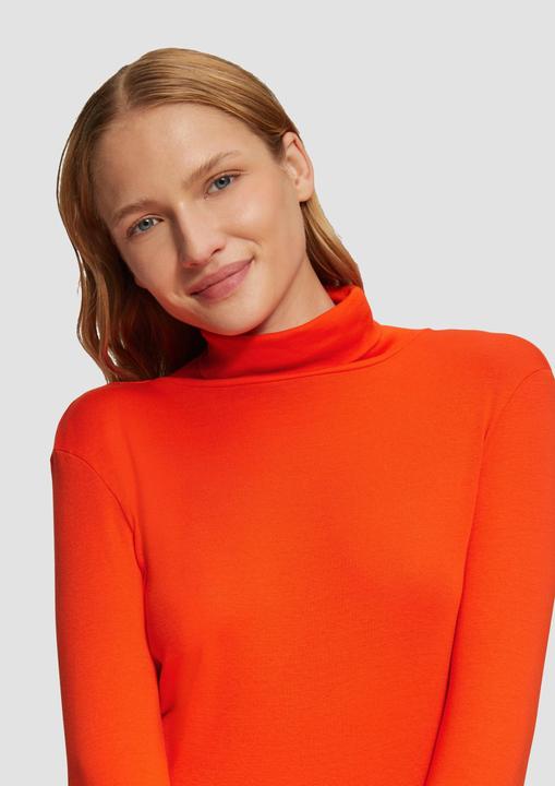 Actual product image S.Oliver T-Shirt Elastisches Langarmshirt mit Rollkragen (48)