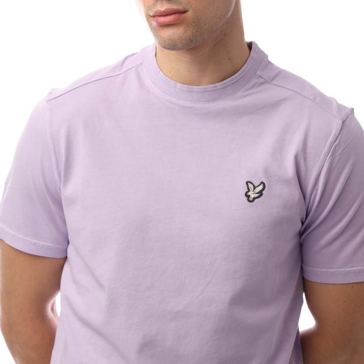 Actual product image Lyle and Scott Mens Natural Dyed Crew Neck T-Shirt (L)