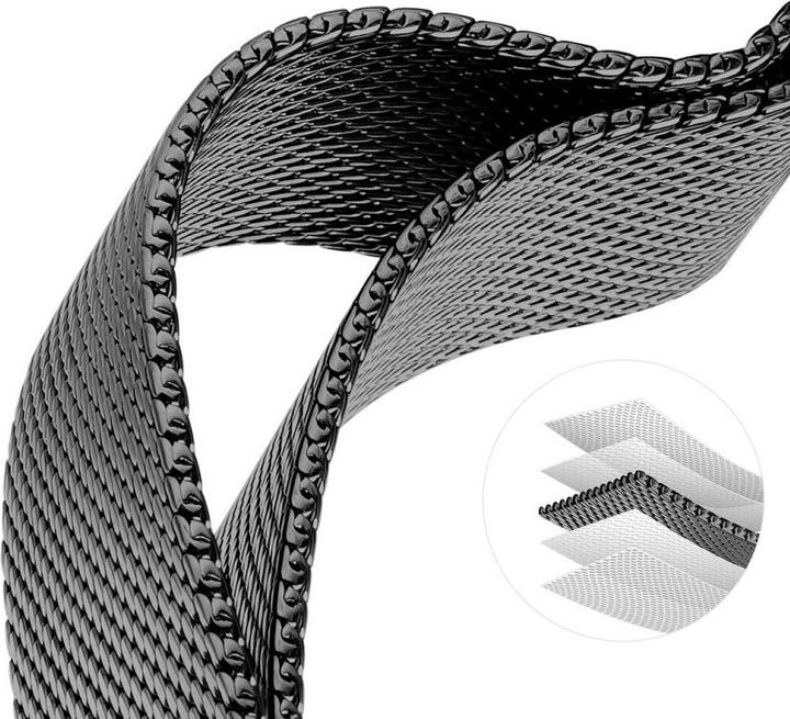Actual product image Dux Ducis Milanese Pro Armband (49 mm, 42 mm, 45 mm, 44 mm, Stainless steel)
