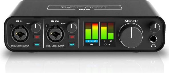 Actual product image MOTU M2 USB 2-channel audio interface with headphones (USB)
