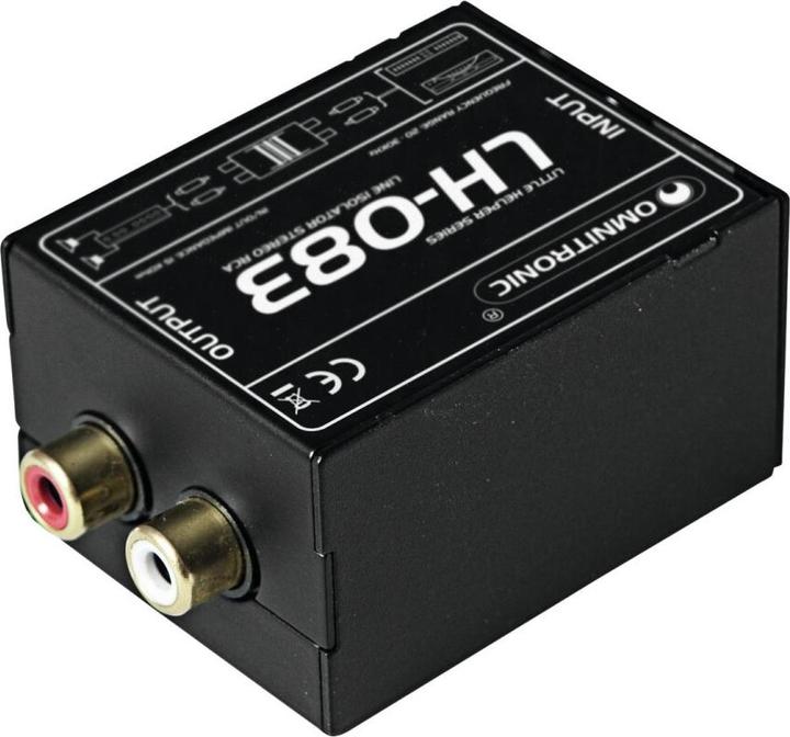 Omnitronic LH-083 Isolateur stéréo RCA S