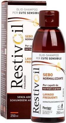 Actual product image Perrigo Restivoil Physiological Sebum-normalizing Oil Shampoo for Sensitive Skin and Normal to Oily Hair 250 (250 ml, Liquid shampoo)