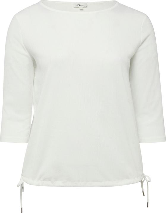 Immagine prodotto s.Oliver T-Shirt Strukturierte Shirt-Bluse mit U-Boot-Ausschnitt (44)