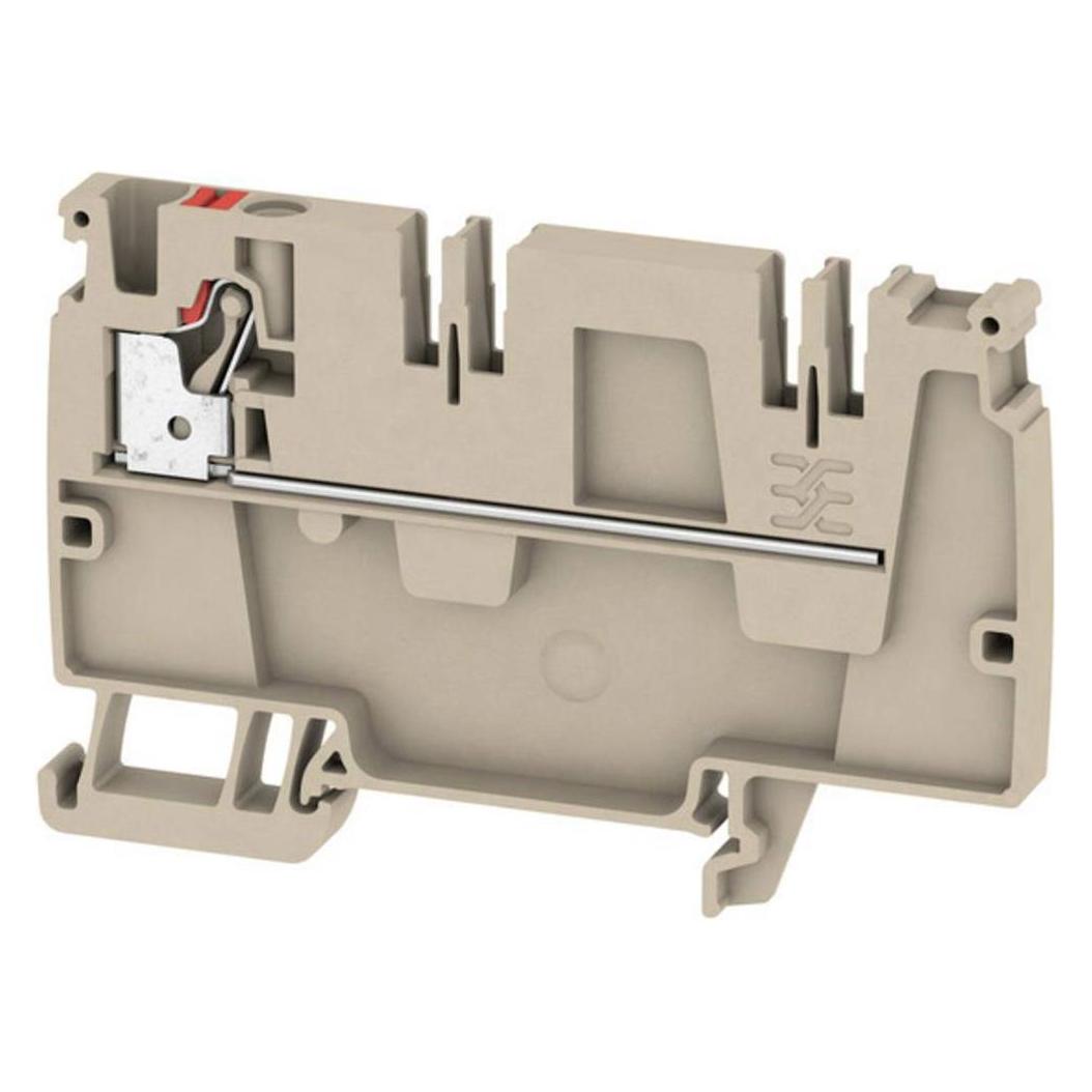 Weidmüller Beige Materiale Installazioni Elettriche, Terminale Di Distribuzione Del Potenziale Aap21 4 Li Rd