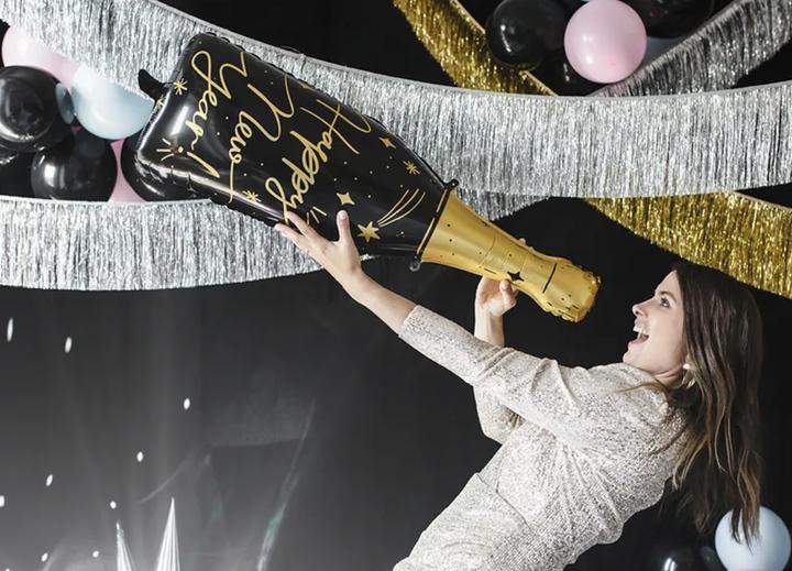 Produktbild Partydeco Ballon en alu - Bouteille Happy New Year (1 x)