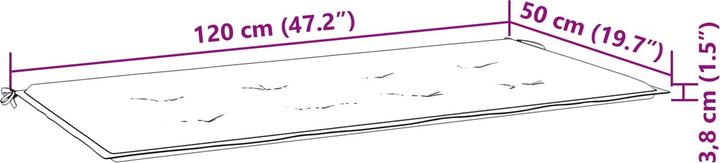 Actual product image vidaXL Dekokissen (120 x 50 x 3 cm, 120 x 50 x 4 cm)