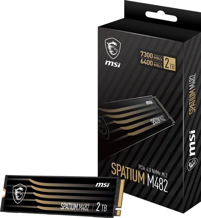 Produktbild MSI Spatium M482 (2000 GB, M.2 2280)