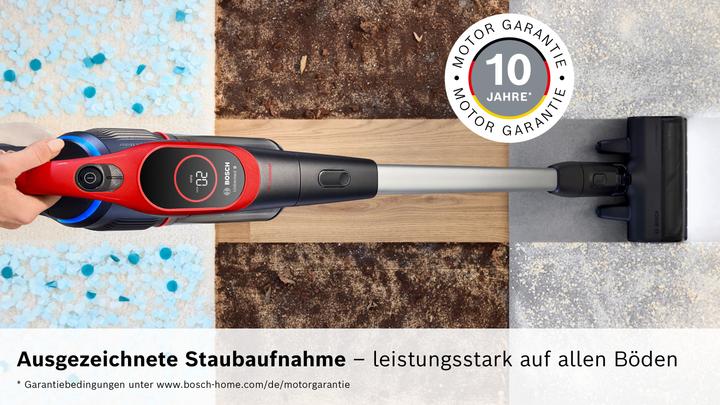 Actual product image Bosch Hausgeräte Akku-Staubsauger, Unlimited 9 ProAnimal, Rot